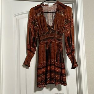 Boho mini dress